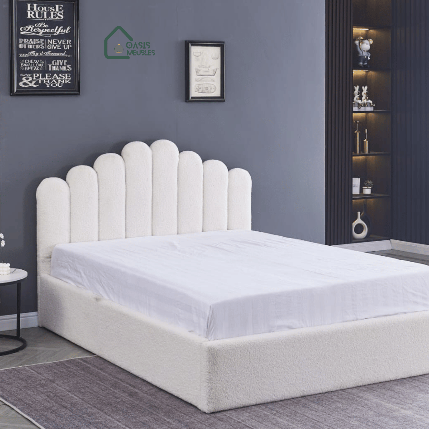 Lit Doha Velours Avec  Coffre