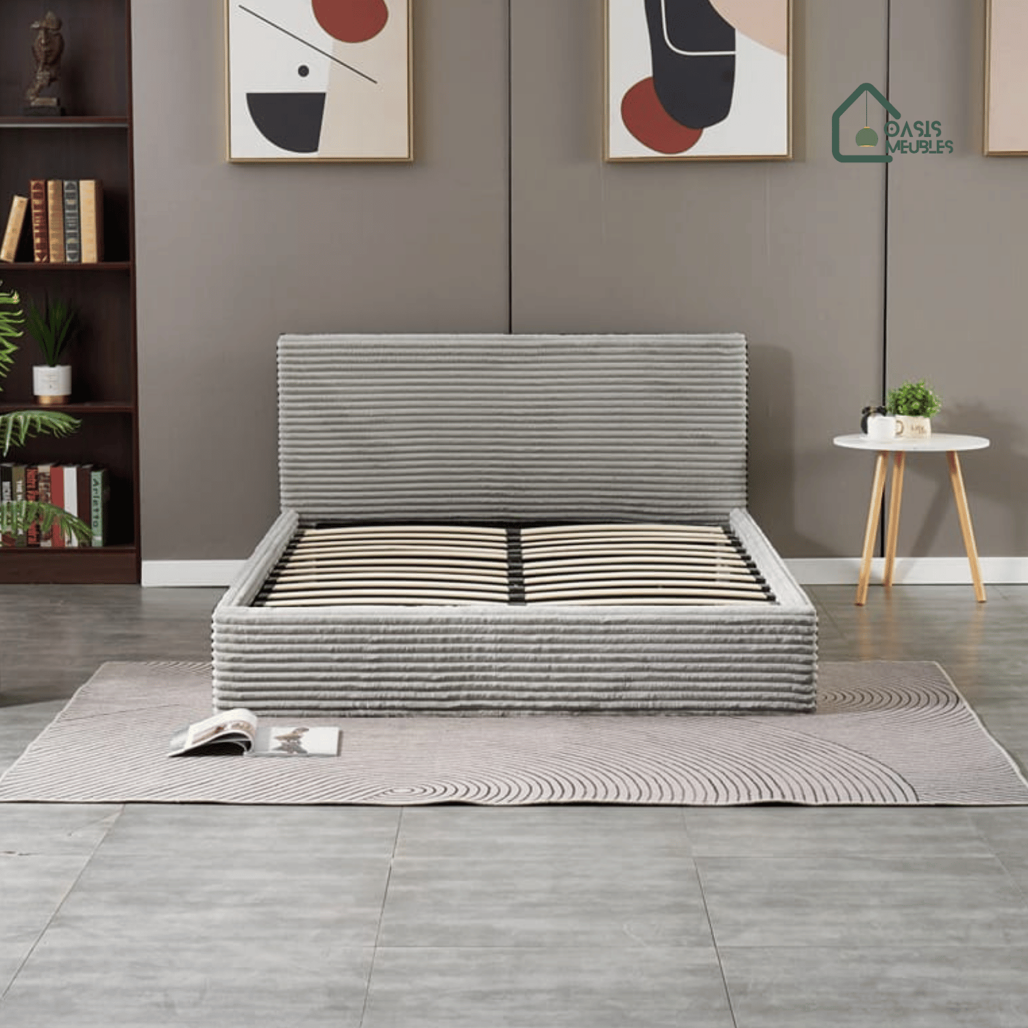 Lit Coffre Maia Cotele Gris